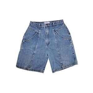 Club Soda High Waisted Denim Shorts Vintage 90s Blue Jean Shorts Women’s Size 30